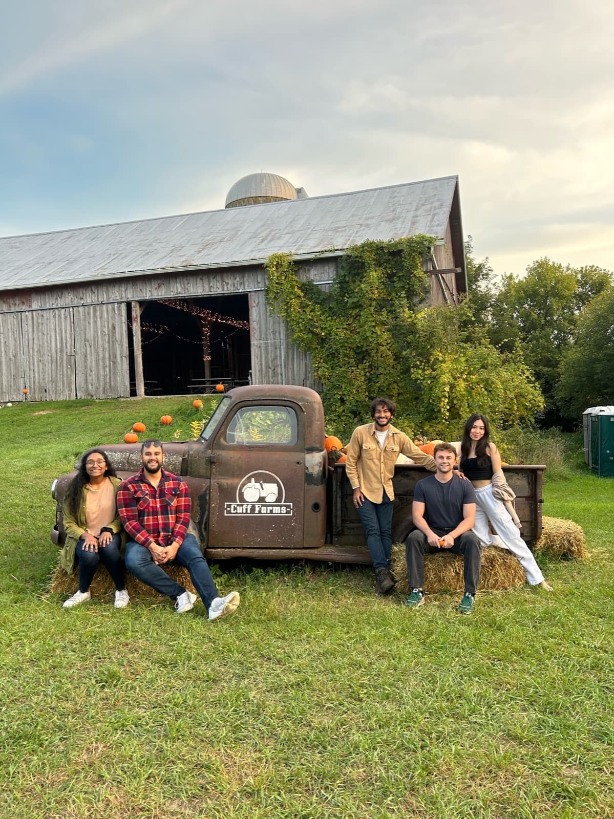 Living the Midwest life, with Manthra, Adi, Quinn, Charlene (left to right). At Cuff Farms, WI. Sep’23